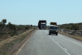 Oversize vehicle on one lane bridge